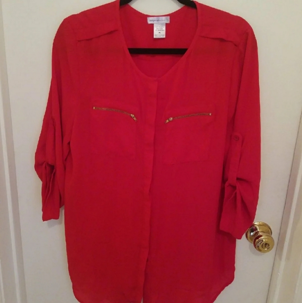 Women's Red maternity blouse